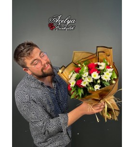 Kırmızı Güller & Şahane Papatya